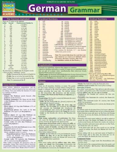 German Grammar – Paperback By Barcharts, Inc. – VERY GOOD