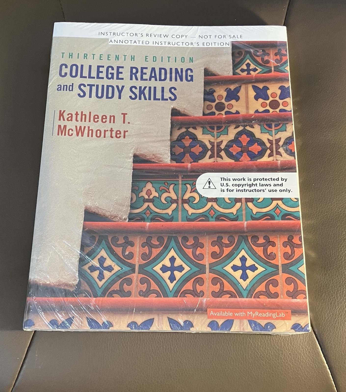 COLLEGE READING AND STUDY SKILLS 13th Ed By Mcwhorter Instructor Edition New