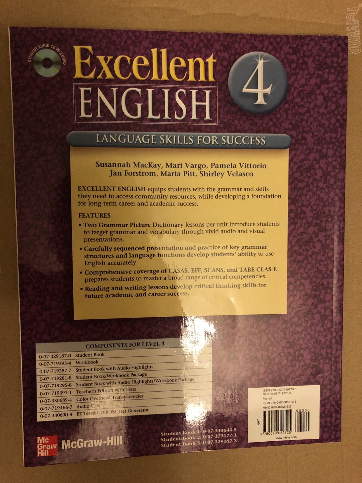Excellent English Level 4 Student Book : Language Skills for Success by Mari…