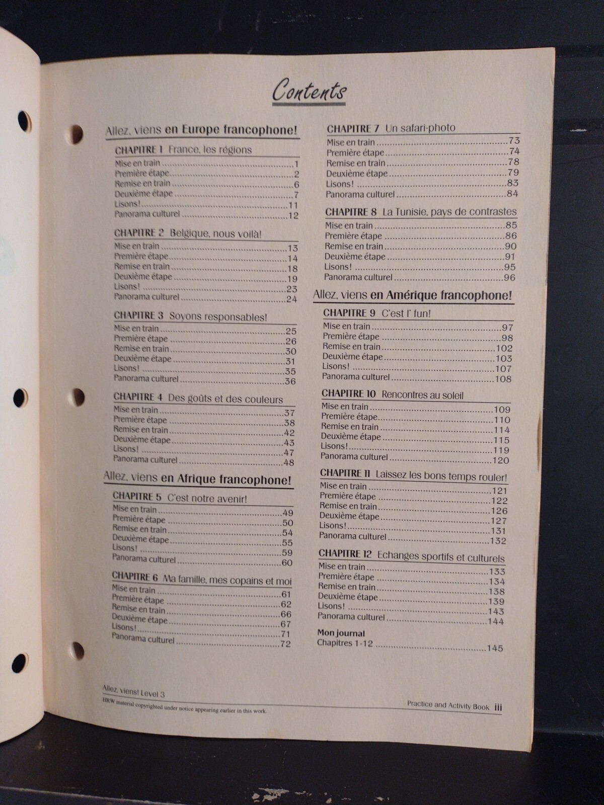 Allez, Viens! Holt French Level 3 Teacher’s Ed. + Text Bk + Chapter Teach 1-3 +!