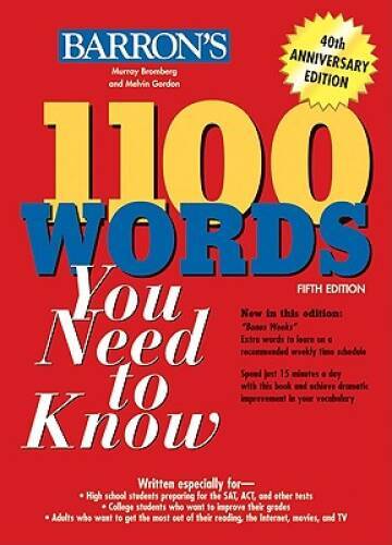 1100 Words You Need to Know (Barron’s 1100 Words You Need to Know) – VERY GOOD
