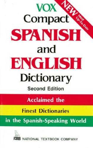 Vox Compact Spanish and English Dictionary – Paperback By Vox – GOOD