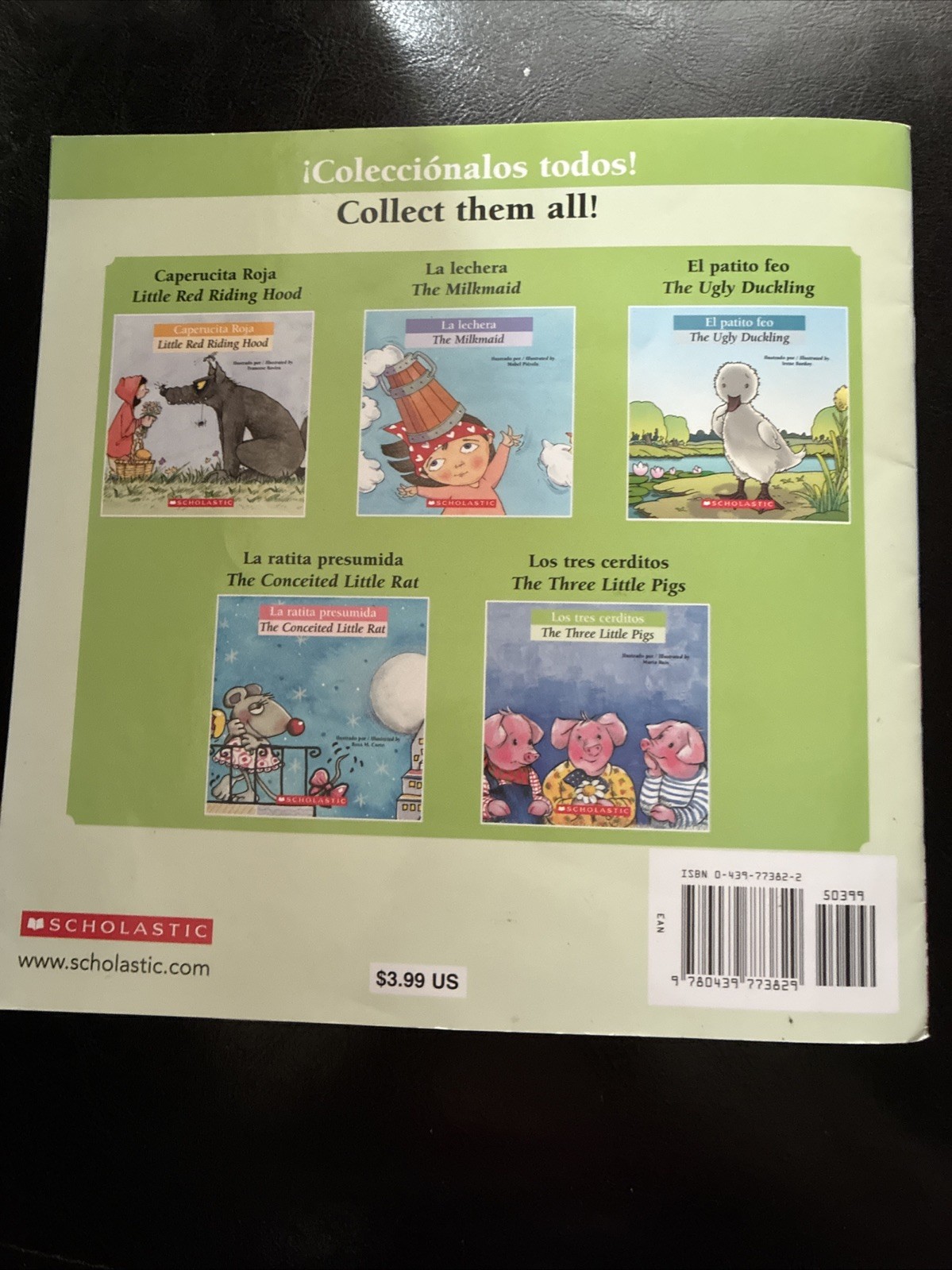 SPANISH & ENGLISH Childrens Book With Audio CD -LOS TRES CERDITOS 3 Little Pigs