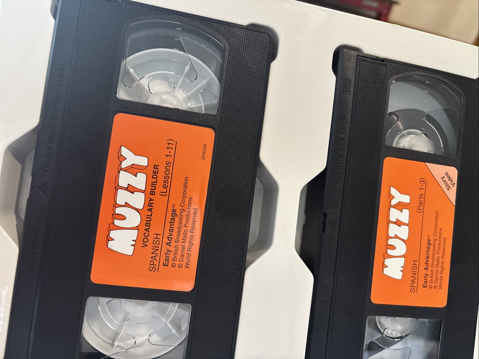 Muzzy The BBC Language Course For Children Spanish VHS And Cassette *READ*