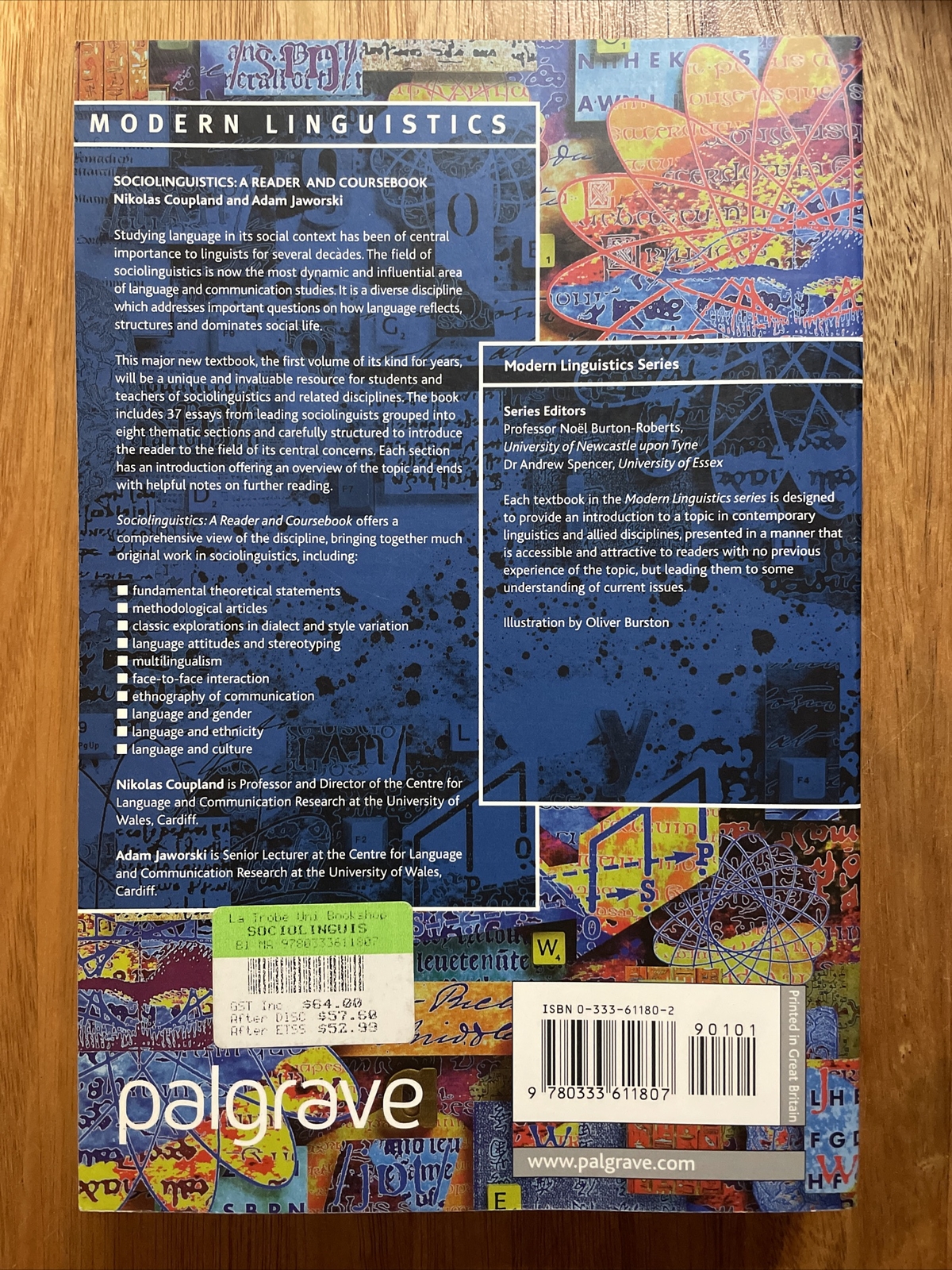 Sociolinguistics: A Reader And Coursebook by Nikolas Coupland, Adam Jaworski