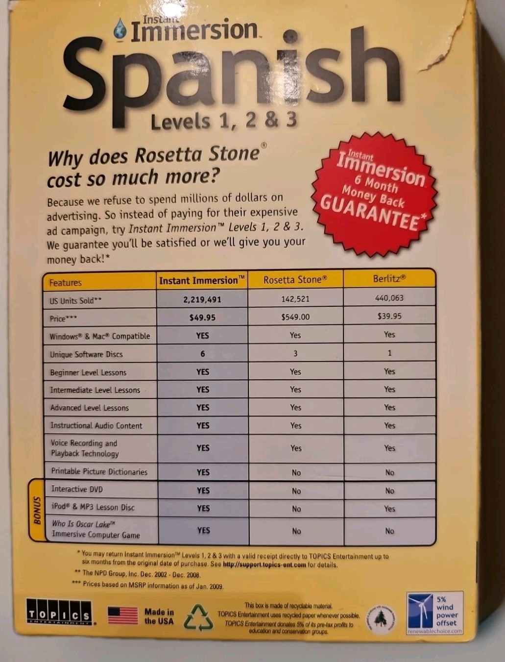 Instant Immersion Spanish Levels 1, 2 & 3 Audio CD DVD CD-ROM MP3/iPod