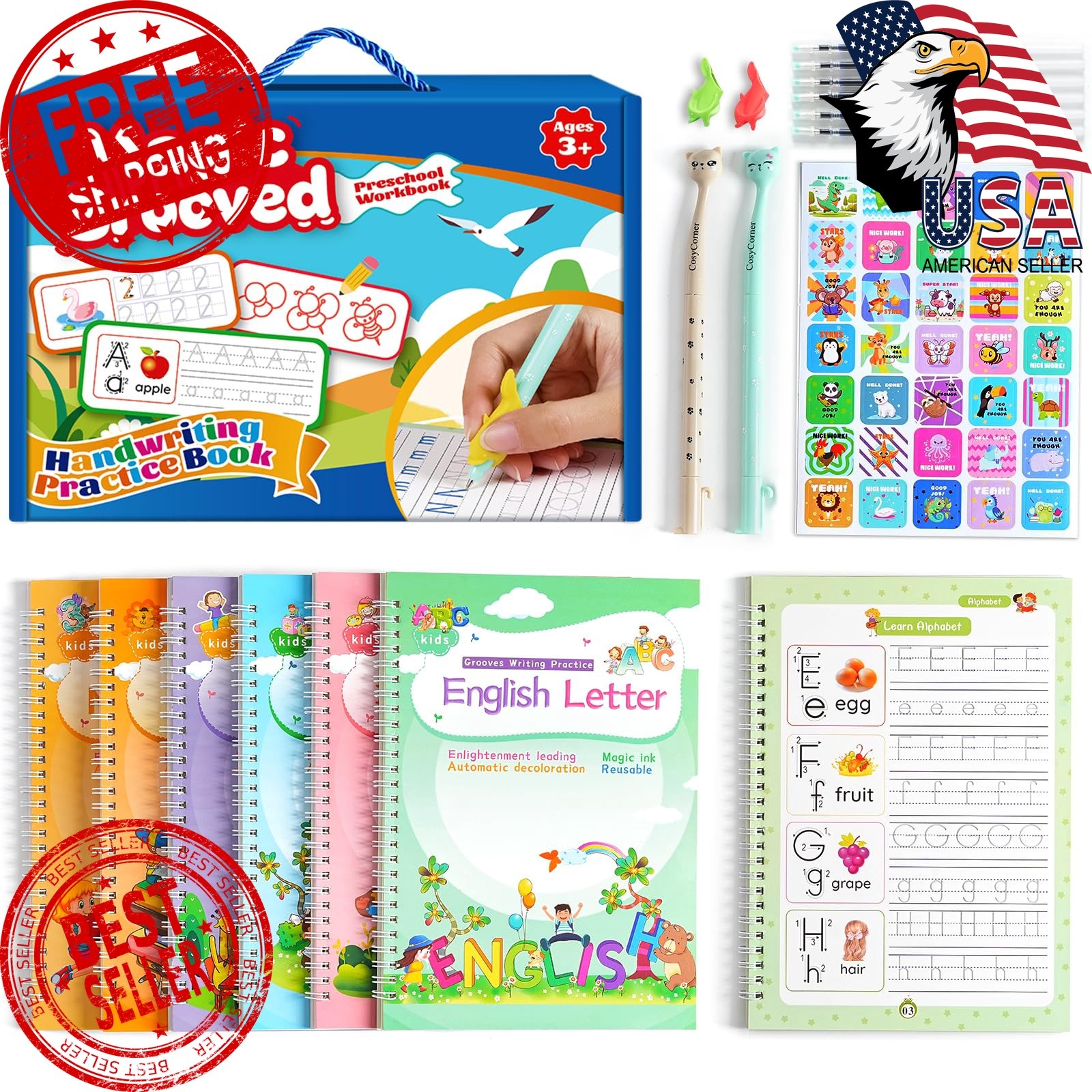 CosyCorner Handwriting Workbook Magic Copybook 6