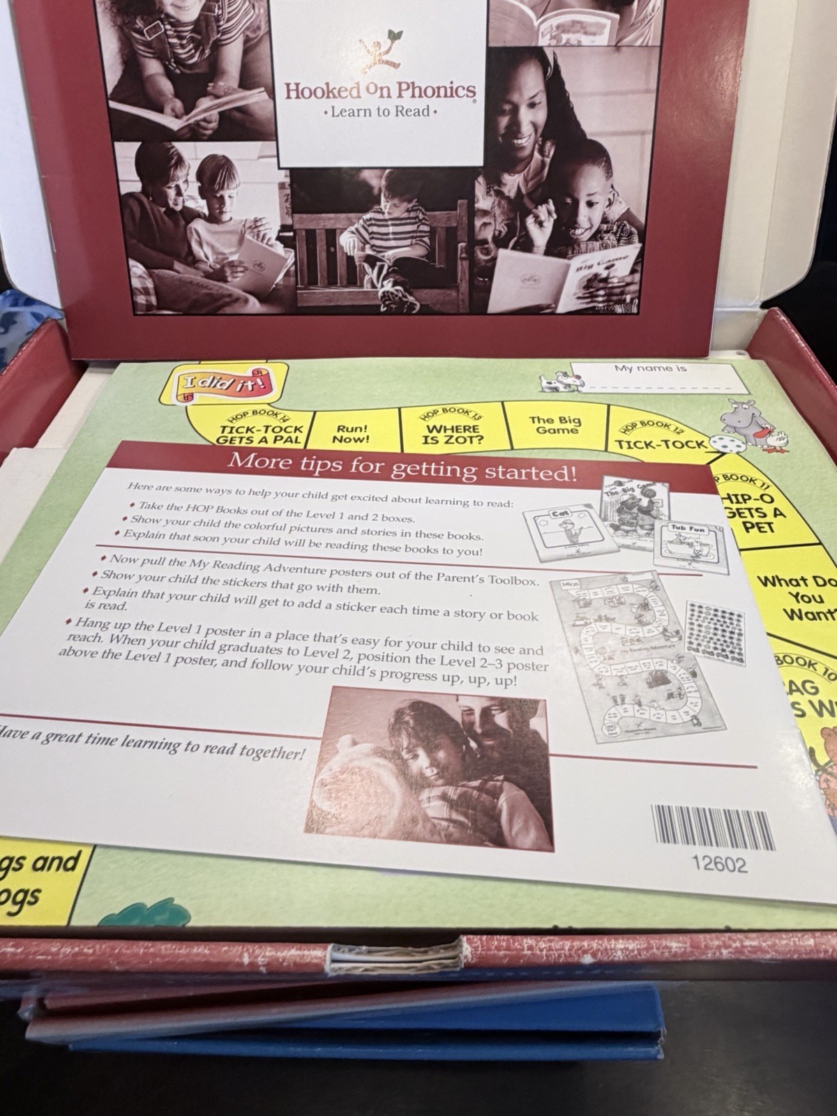 Hooked on Phonics set Level 1-5 plus parents box cassette Box Games 1988