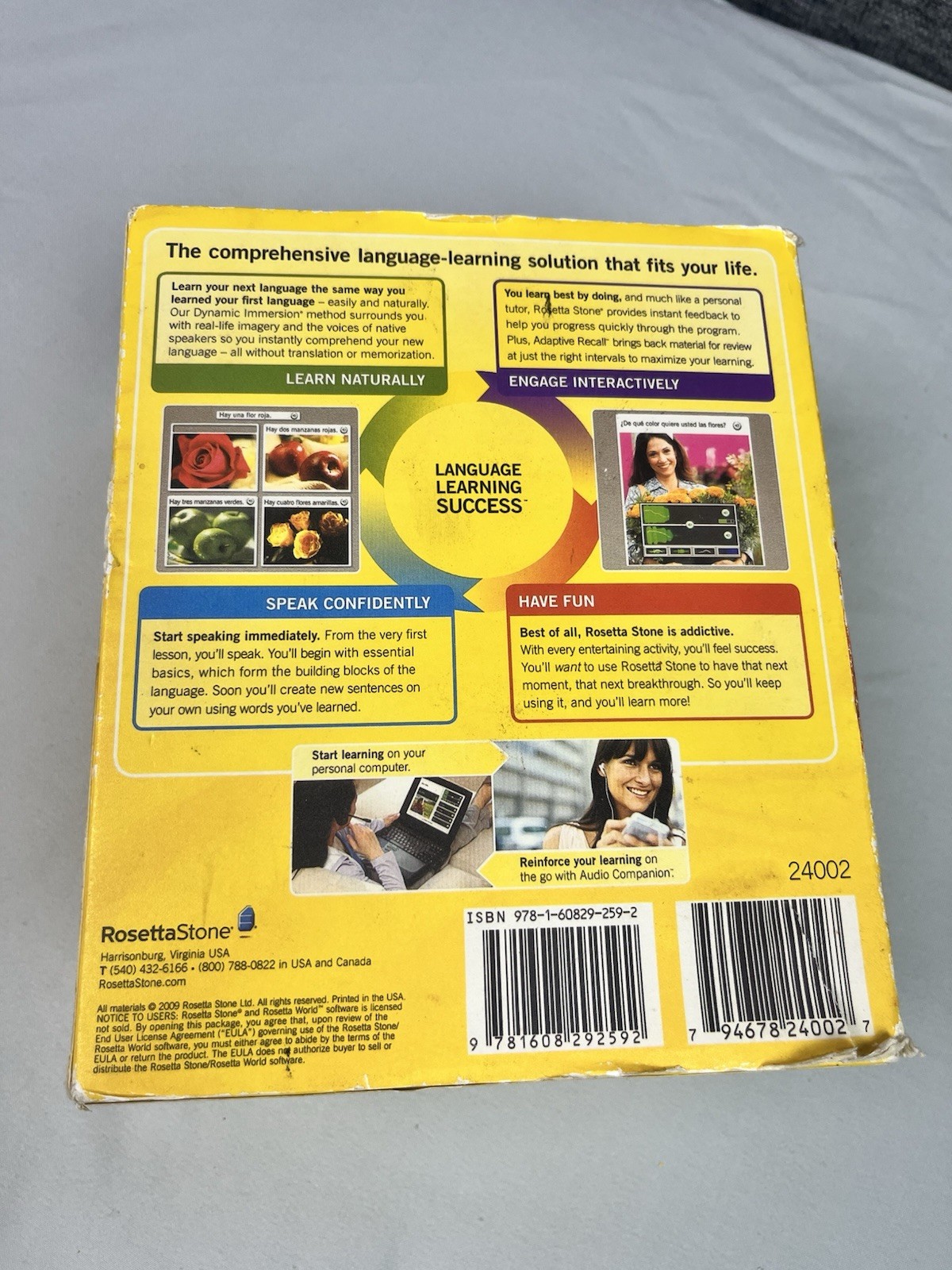 Rosetta Stone® Version 3 Spanish (Latin America) Level 1,2,3,4 & 5 Set Complete