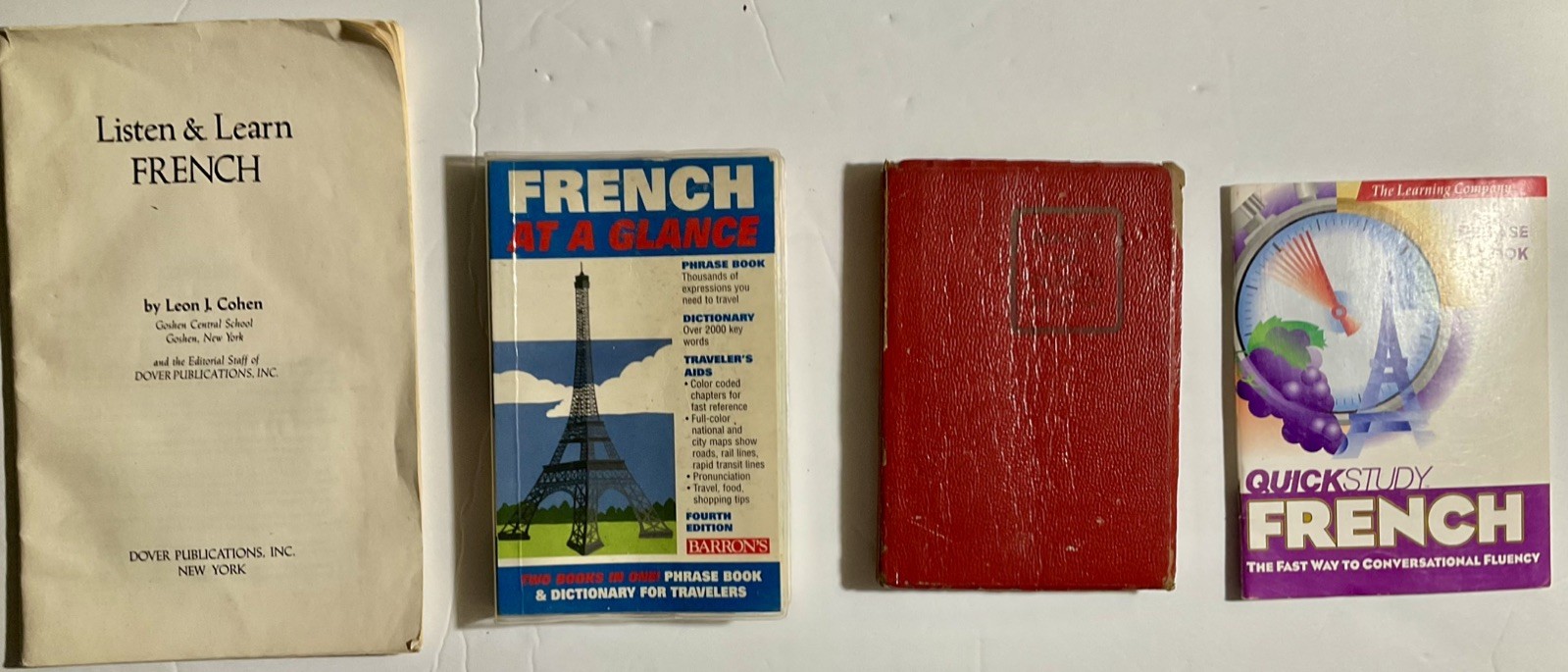 LEARN FRENCH DVD◻️3 French Translations Manuals▫️Berlitz Dictionary