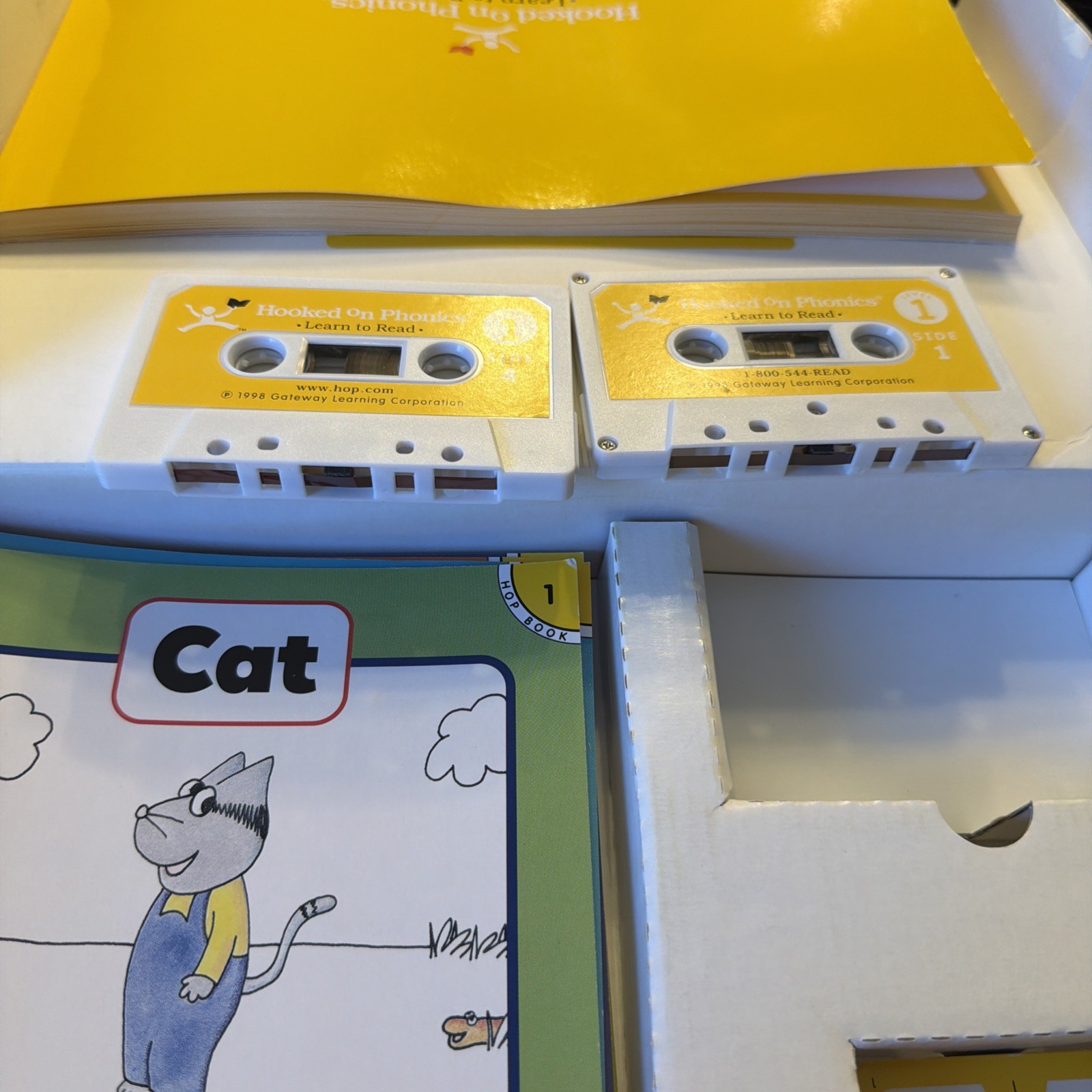 Hooked on Phonics set Level 1-5 plus parents box cassette Box Games 1988