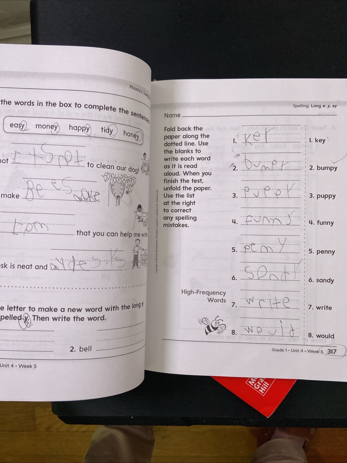 Wonders Practice Book Grade 1 Volume 1 And 2 Paperback McGraw Hill Create