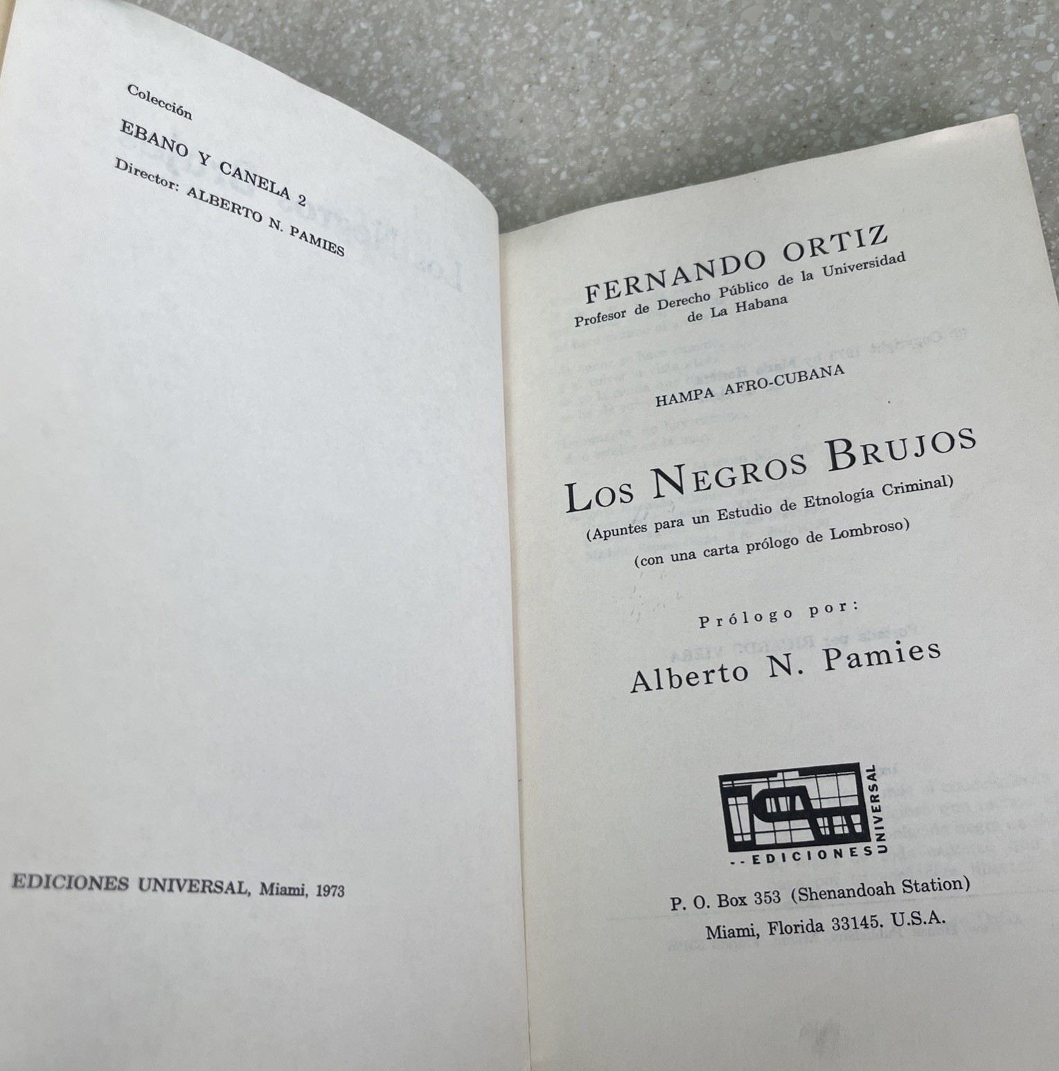 Los Negros Brujos (Spanish Edition) by Ortiz 1973