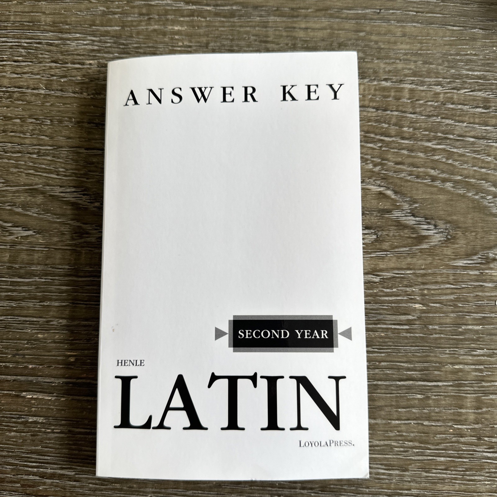 Henle Latin Second Year Answer Key by Robert J. Henle