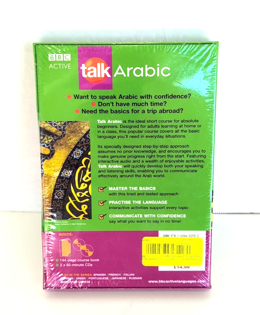 BBC Active Talk Arabic Pack ~ Ideal Course of Absolute Beginners ~ Book & 2 CD’s