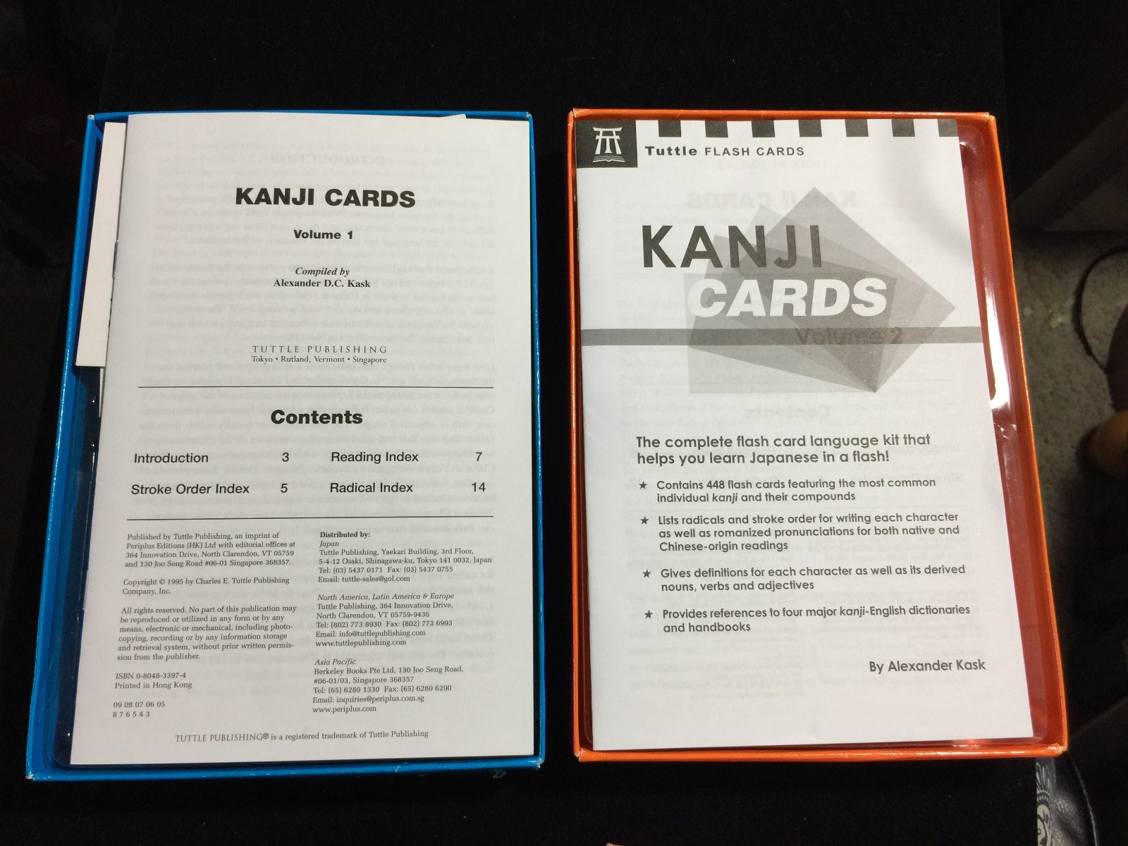 Tuttle Flash Cards Ser.: Japanese Kanji Cards Kits Volume 1 and 2