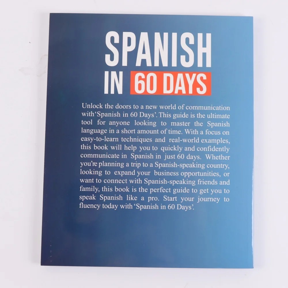 ⭐Spanish in 60 Days Language Learning Workbook Speak Spanish Fast! Fast ⭐