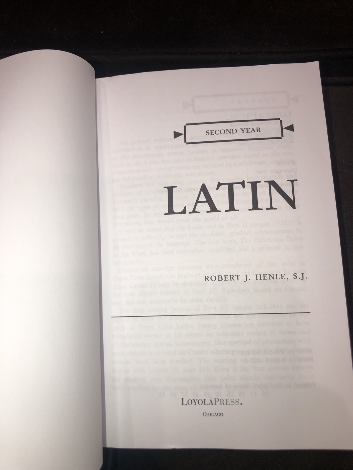 Henle Latin Ser.: Second Year Latin by Robert J. Henle (1958, Trade Paperback)