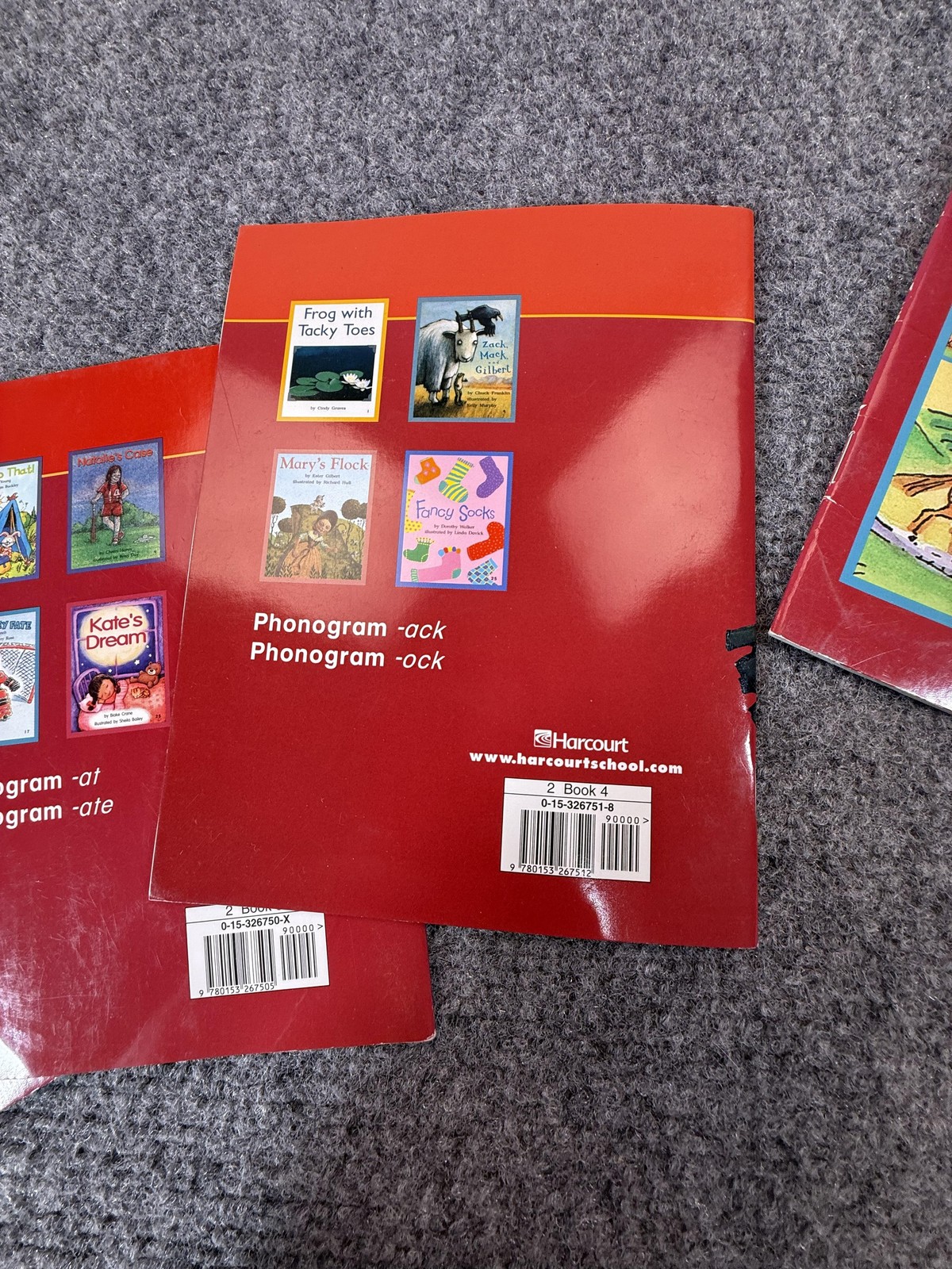 Harcourt Decodable Books Set 1-5 Early Reader Phonics Learning Softcover Lot