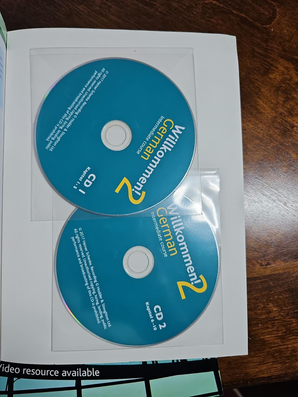 Willkommen! German Intermediate 2 Coursebook & Activity Book w/DVD by H. Schenke