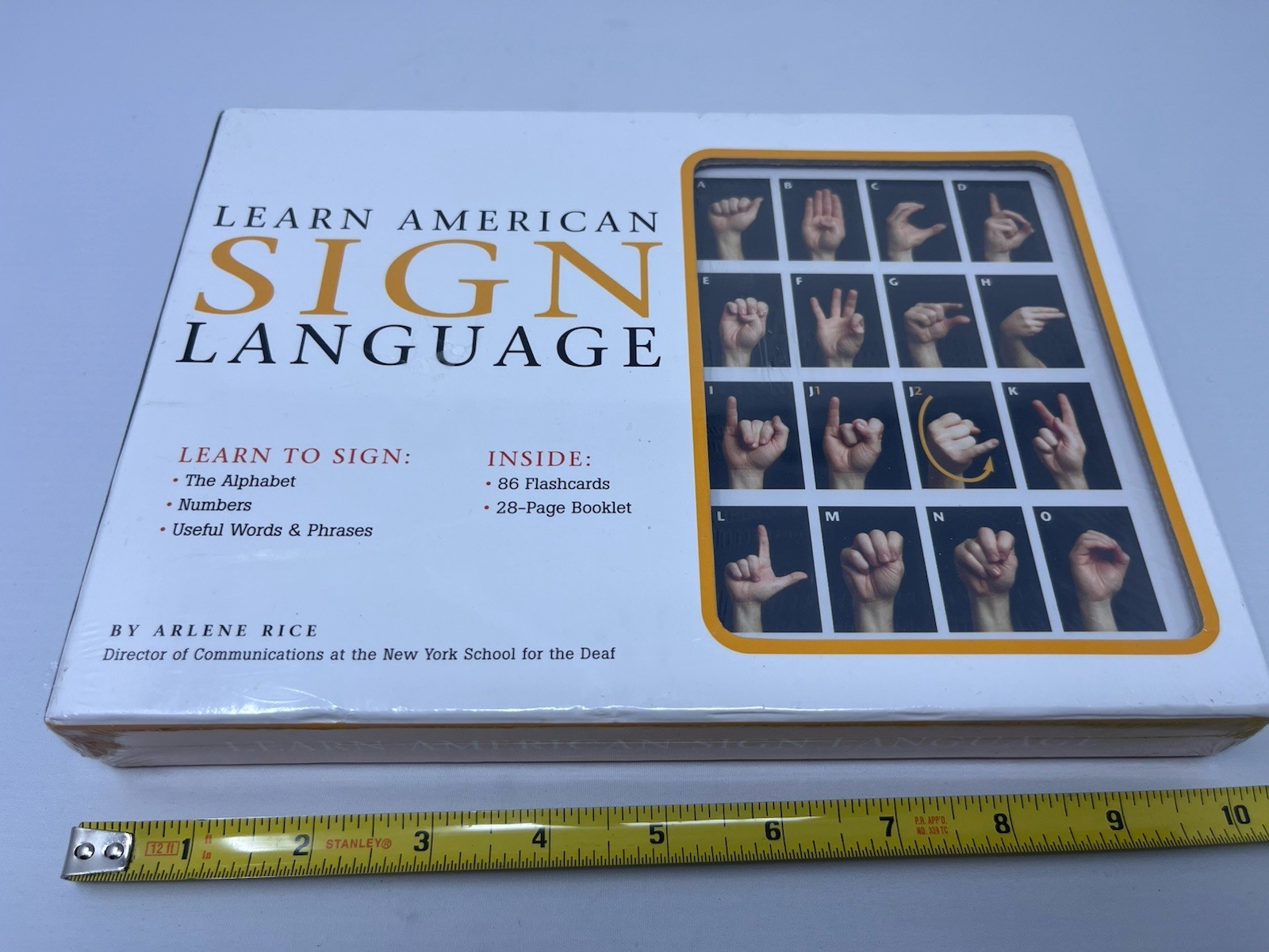 NEW Learn American Sign Language Kit Arlene Rice 86 Flash Cards 24 Page Booklet
