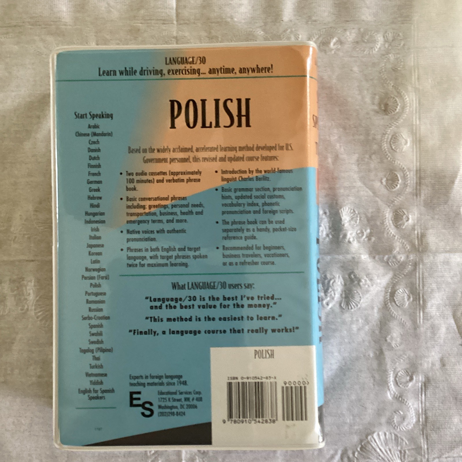 Language/30 Polish Cassette Course 2 Audio Tapes Revised & Expanded A1 Beginner