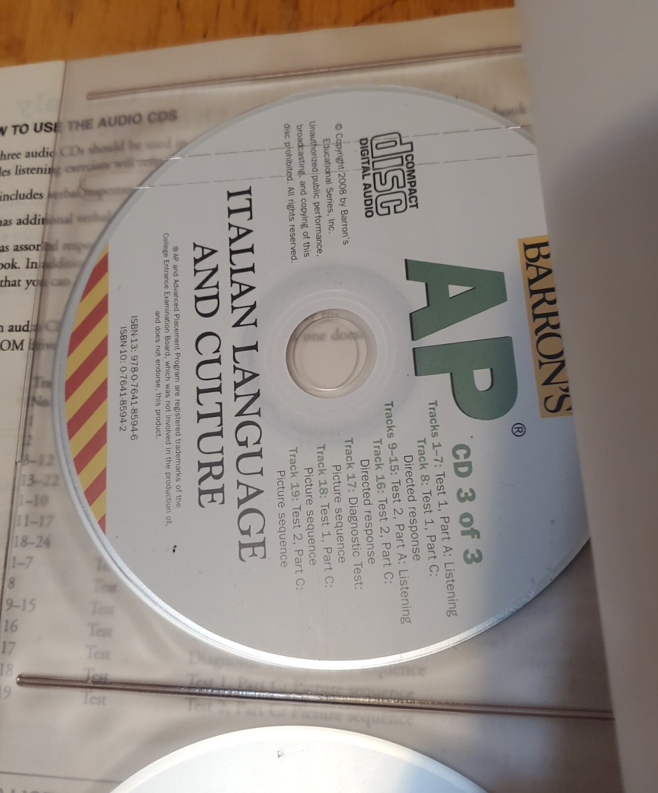 Barron’s – AP Italian Language – Test Preparation Book – Complete/FREE GIFT SET