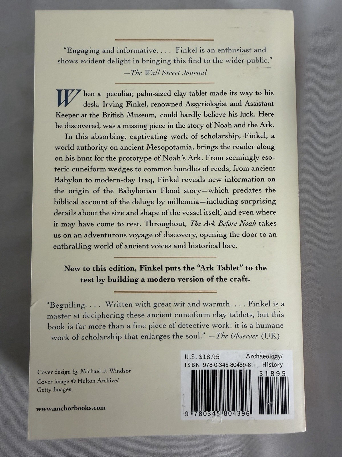 The Ark Before Noah : Decoding the Story of the Flood by Irving Finkel (2015,…