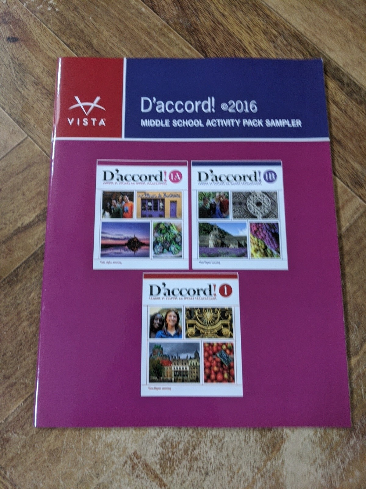 D’accord 2016 Middle School Activity Pack Sampler Learn French