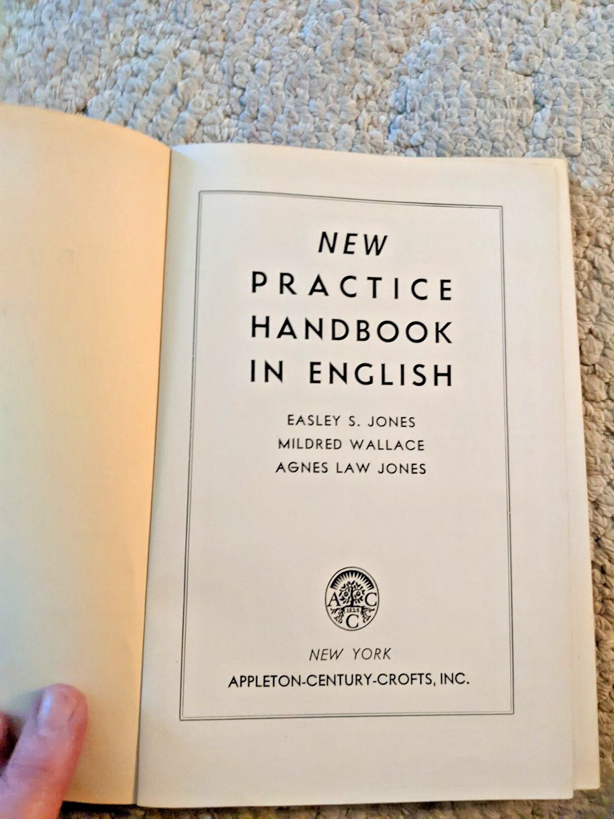 New Practice Handbook In English 1st Edition 1949 Vintage
