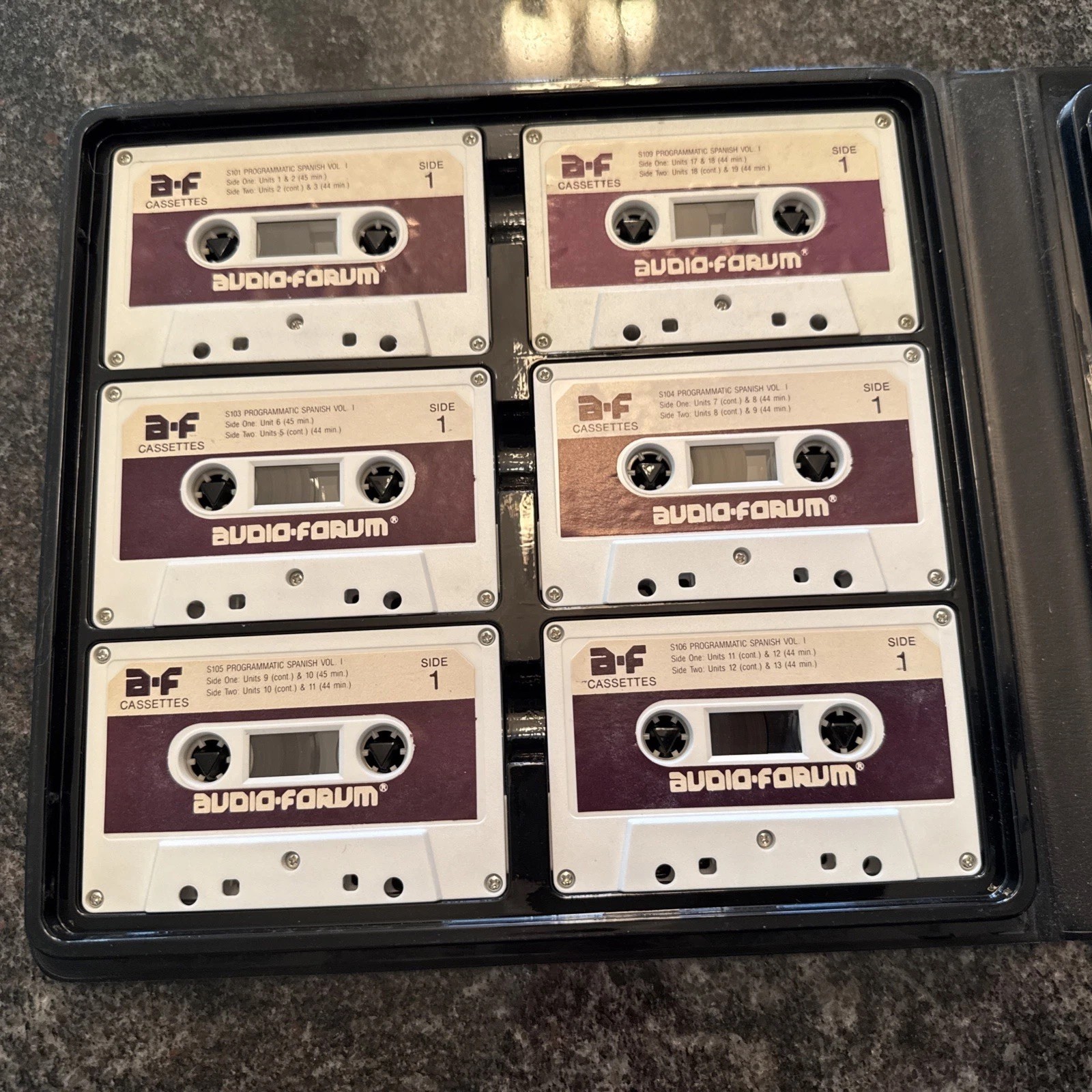 Vtg Audio-Forum Sound Seminars Medical Spanish Course – 12 Cassettes & Guide