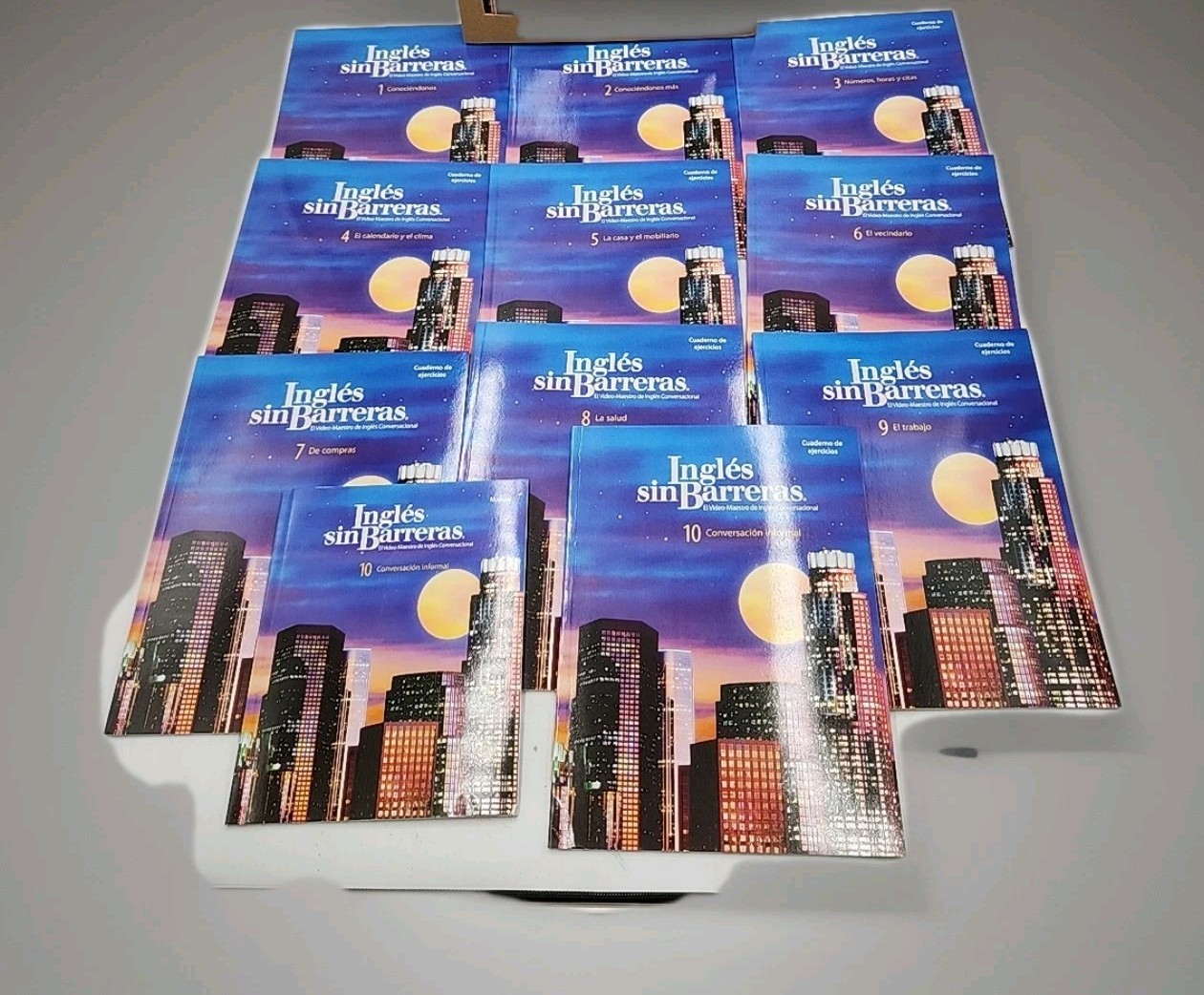 NEW Lot of 10 Ingles sin Barreras El Video Maestro Course Exercise Worldbooks