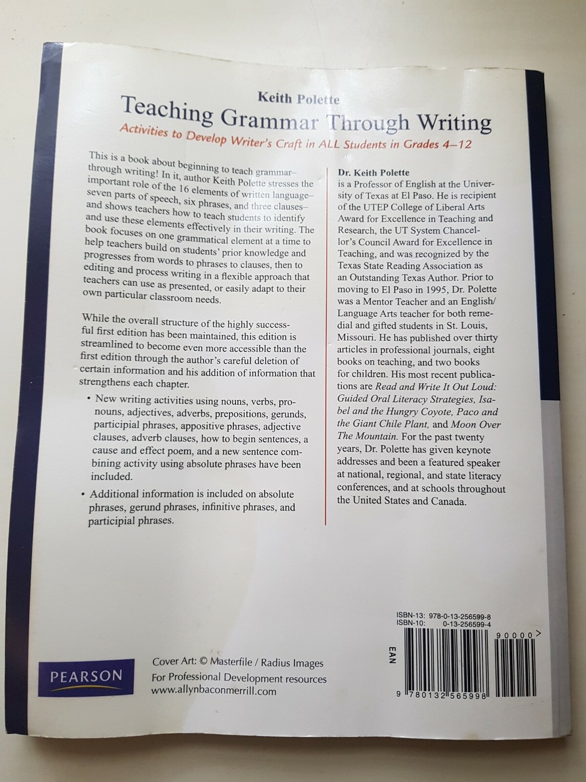 Teaching Grammar Through Writing: Activities to Develop Writer’s Craft in ALL St