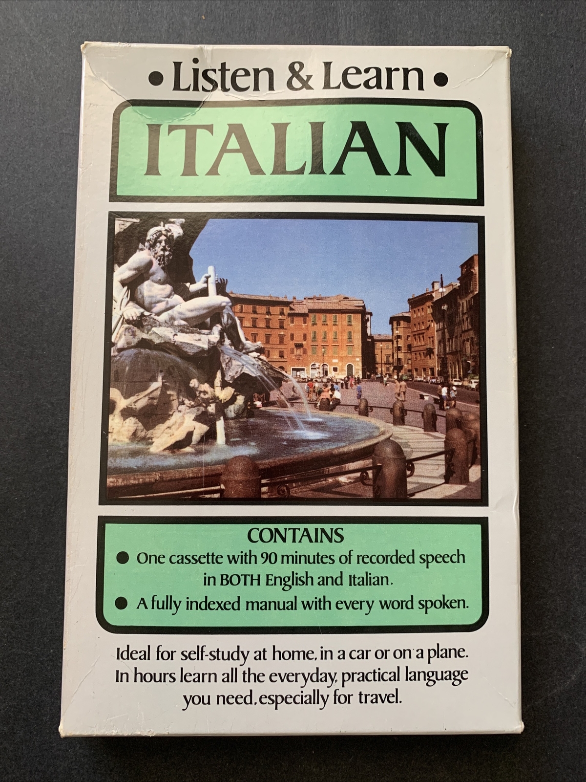 Listen & Learn Italian – Olga Ragusa – Cassette + Fully Indexed Manual