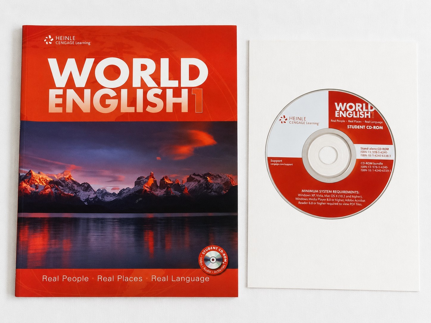 Heinle Cengage Learning World English 1 Teachers Guide & Student Book w/CD