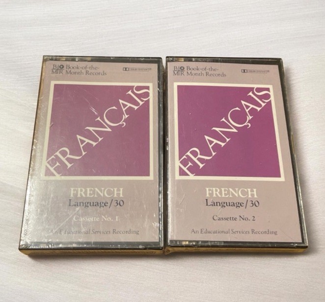 Book Of The Month Records Français French Language/30 Course Cassette No. 1 & 2