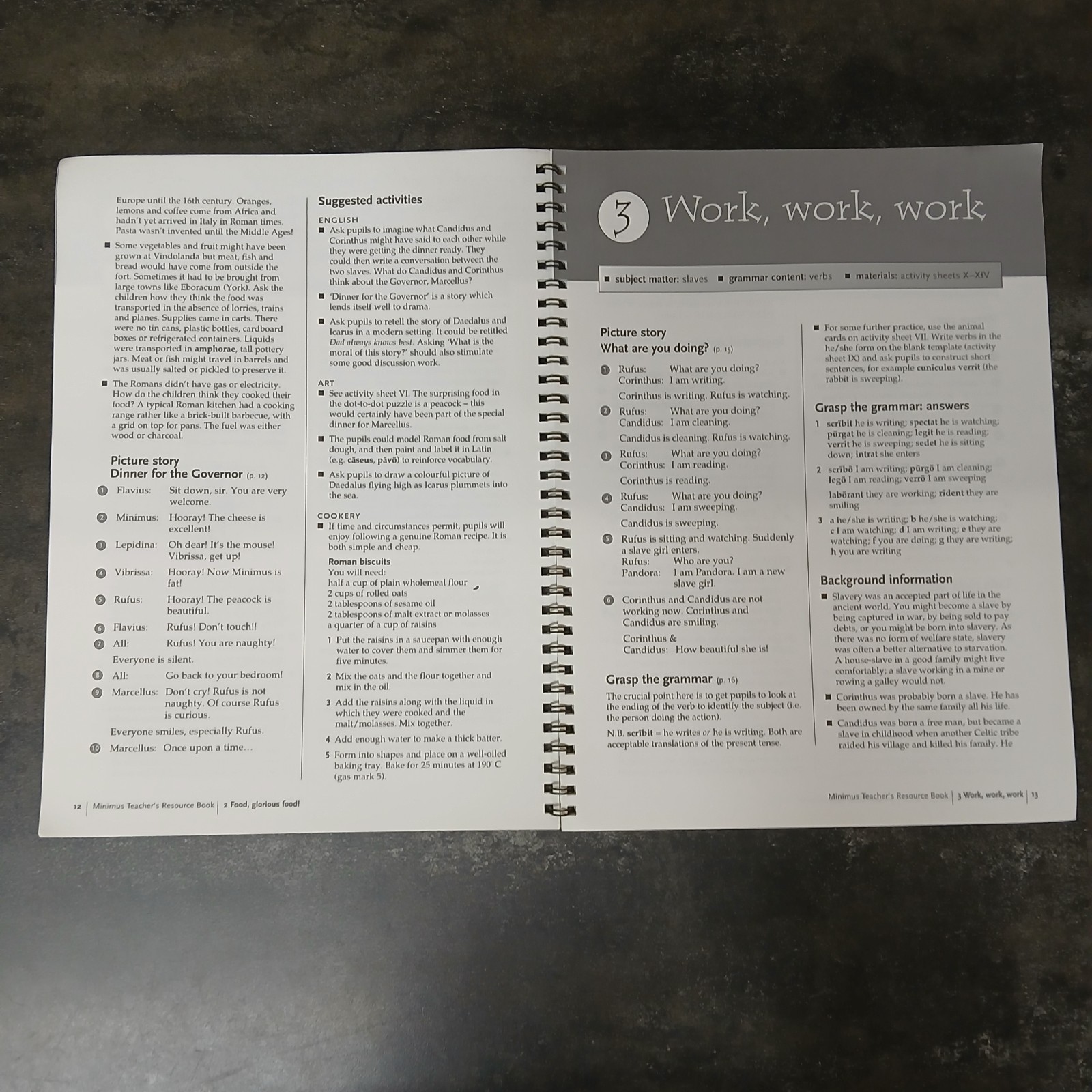 Cambridge Minimus: Starting Out in Latin Teacher’s Resource Book Spiral 2004