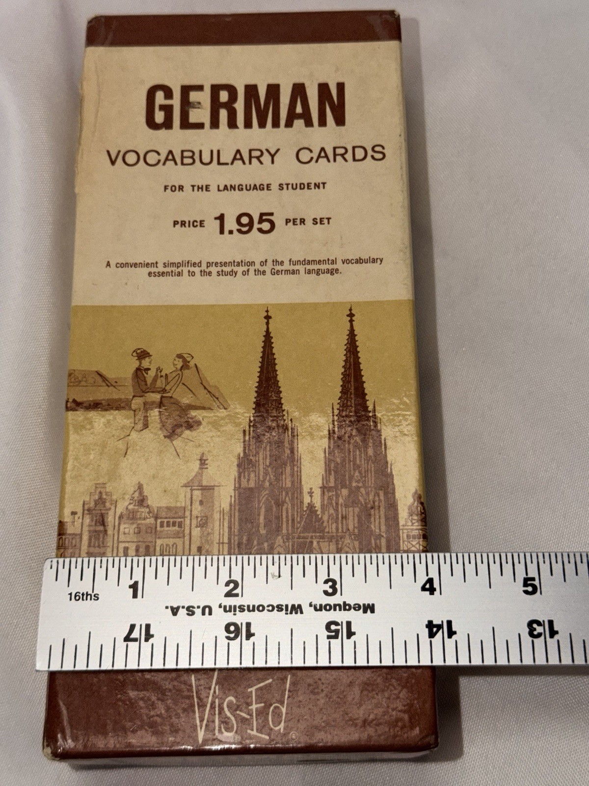 1950’s Vis-Ed German Vocabulary Cards For The Language Student New Un-Sealed