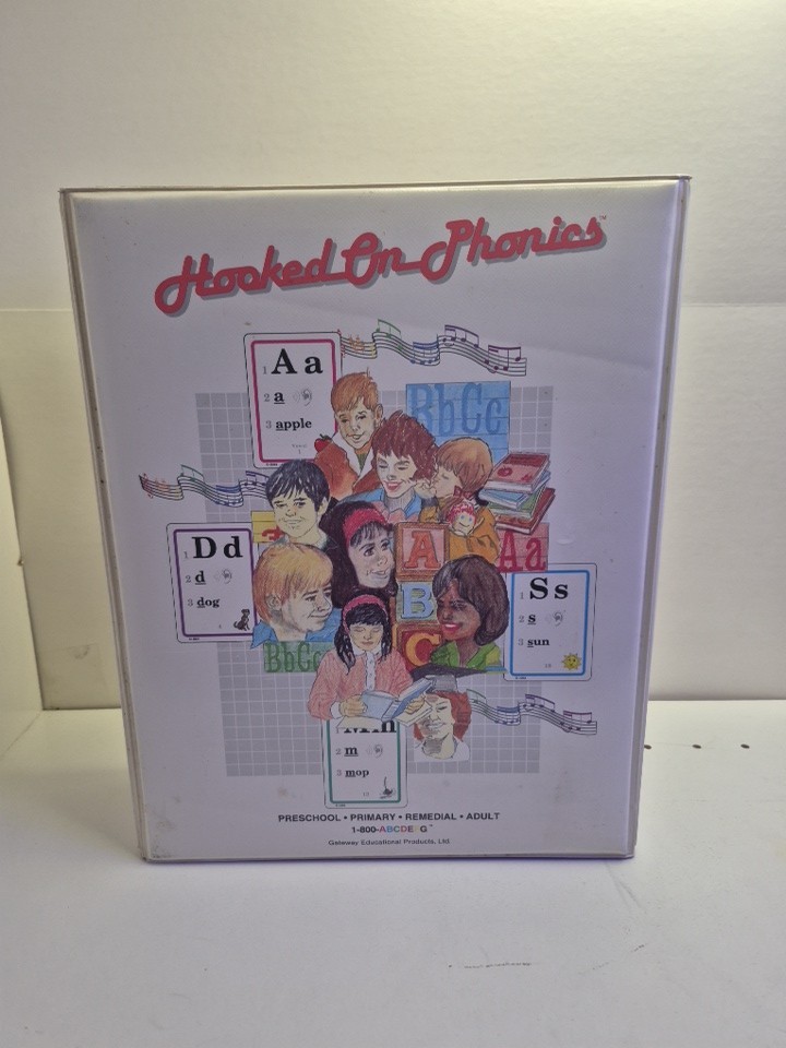 Hooked on Phonics 1993 Master Set Tapes Cards Books Vintage Missing Some Cards