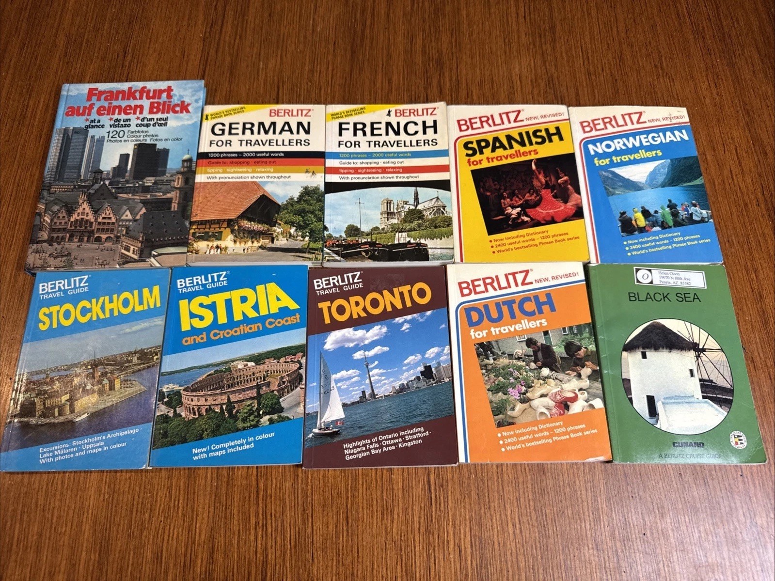 Lot of 10 Berlitz + Phrase & Travel Guides Europe