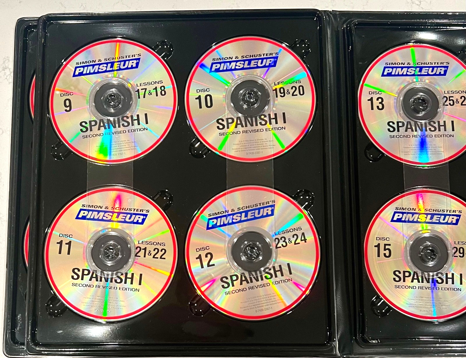Simon Schuster’s Pimsleur Spanish I Second Revised Edition 16 CD Set 30 Lessons