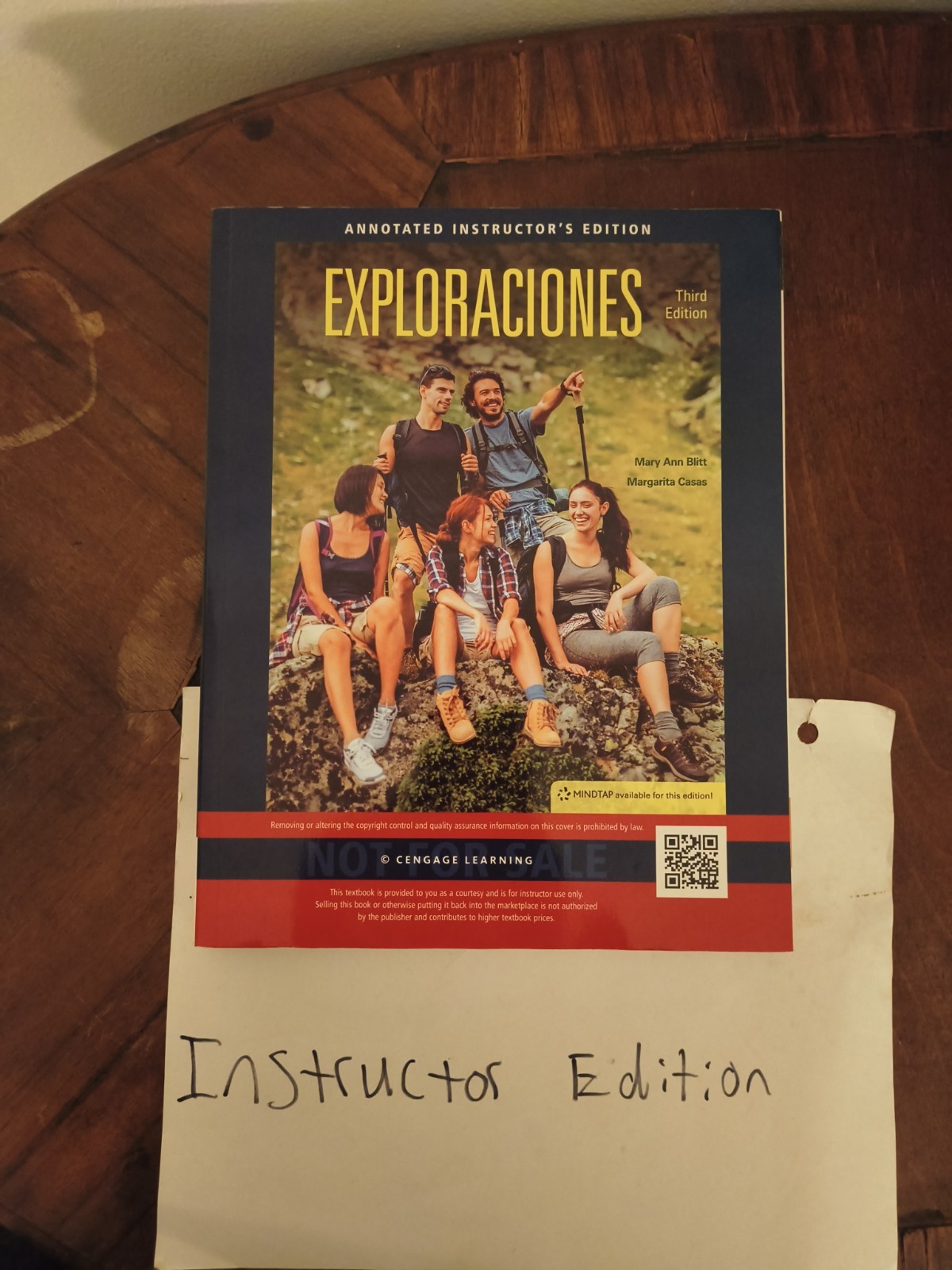 Instructor Edition: Exploraciones 3rd Edition Blitt