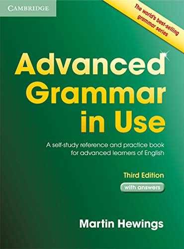 Advanced Grammar in Use with – Paperback, by Hewings Martin – Very Good o
