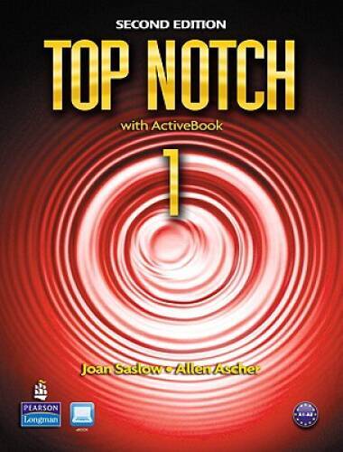 Top Notch 1 with ActiveBook, 2nd Edition – Paperback By Joan Saslow – GOOD