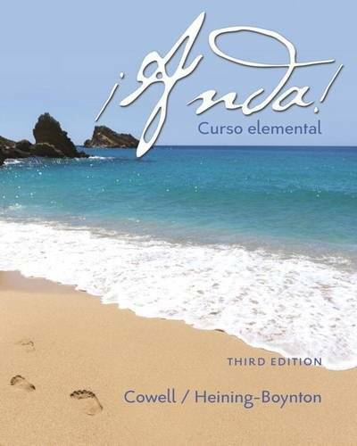 Â¡Anda! Curso elemental (3rd Edition) – Hardcover By Cowell, Glynis L. – GOOD
