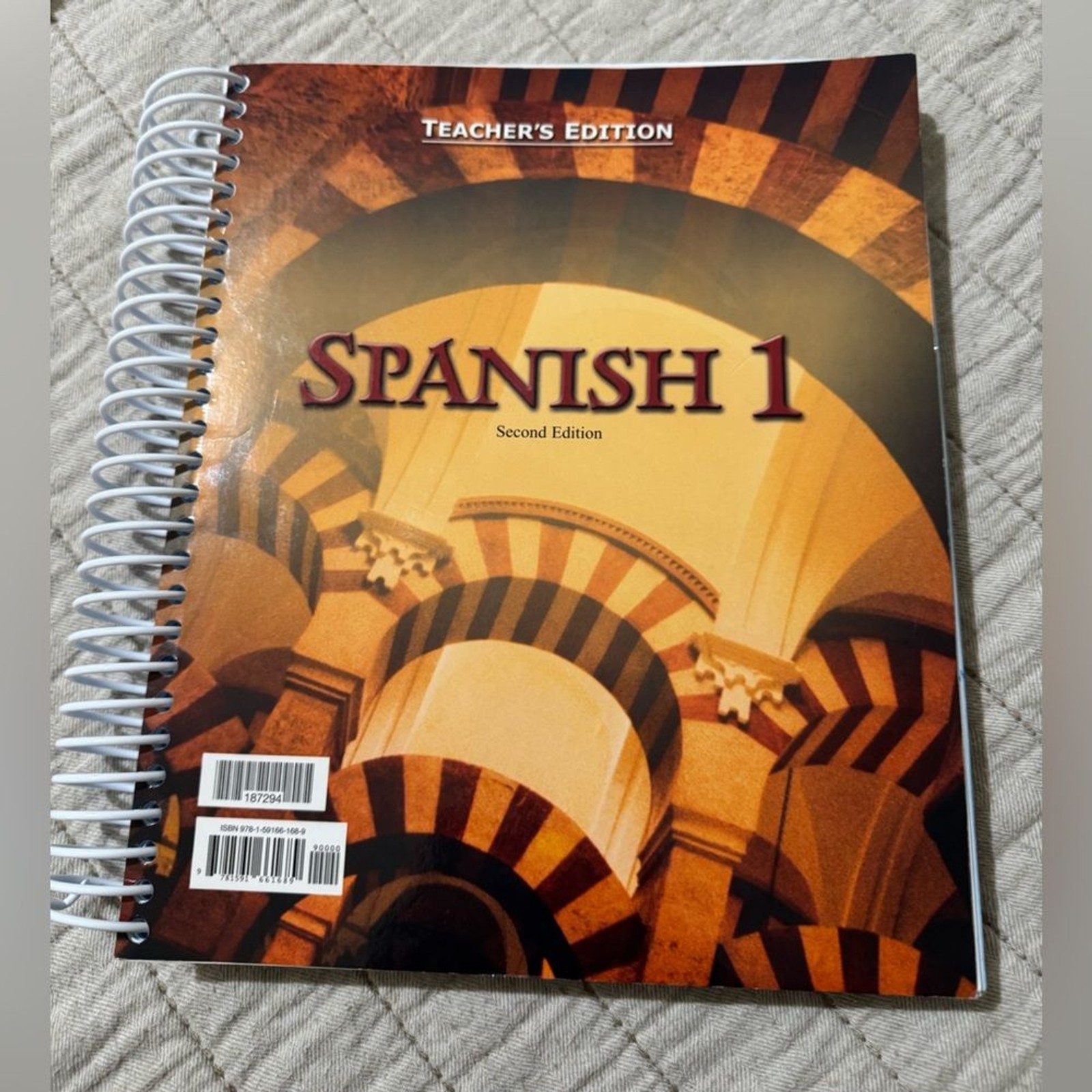 Spanish 1 Teacher’s Edition Second Edition Spiral Book 2004 BJU Press Bob jones