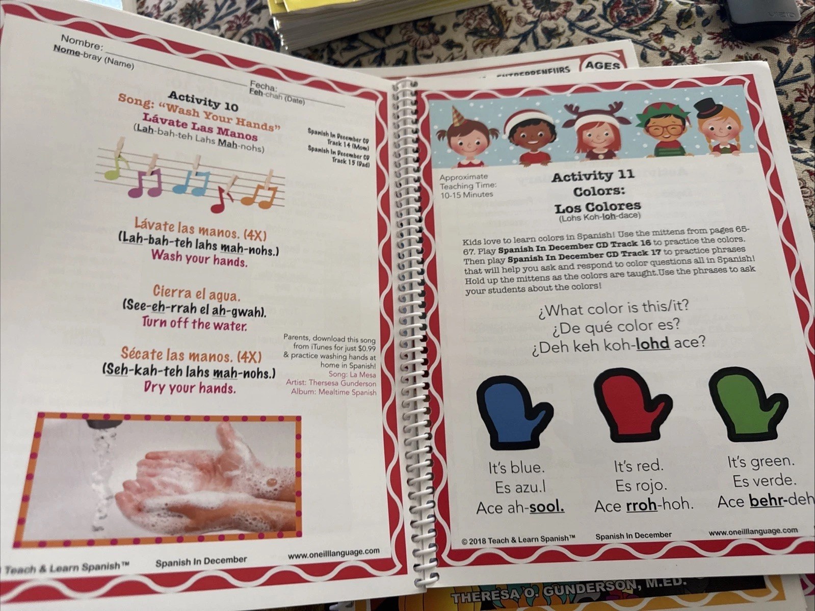 Teach And Learn Spanish Curriculum Fall Semester By Theresa Gunderson 6 Books CD