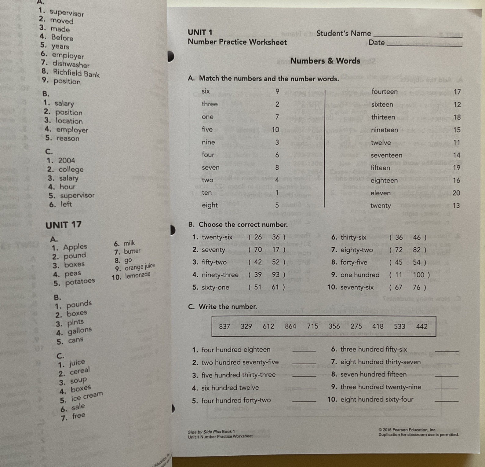 SET 3 Side by Side Plus 1 Activity Workbook + Test Book + CDs Bliss and Molinsky