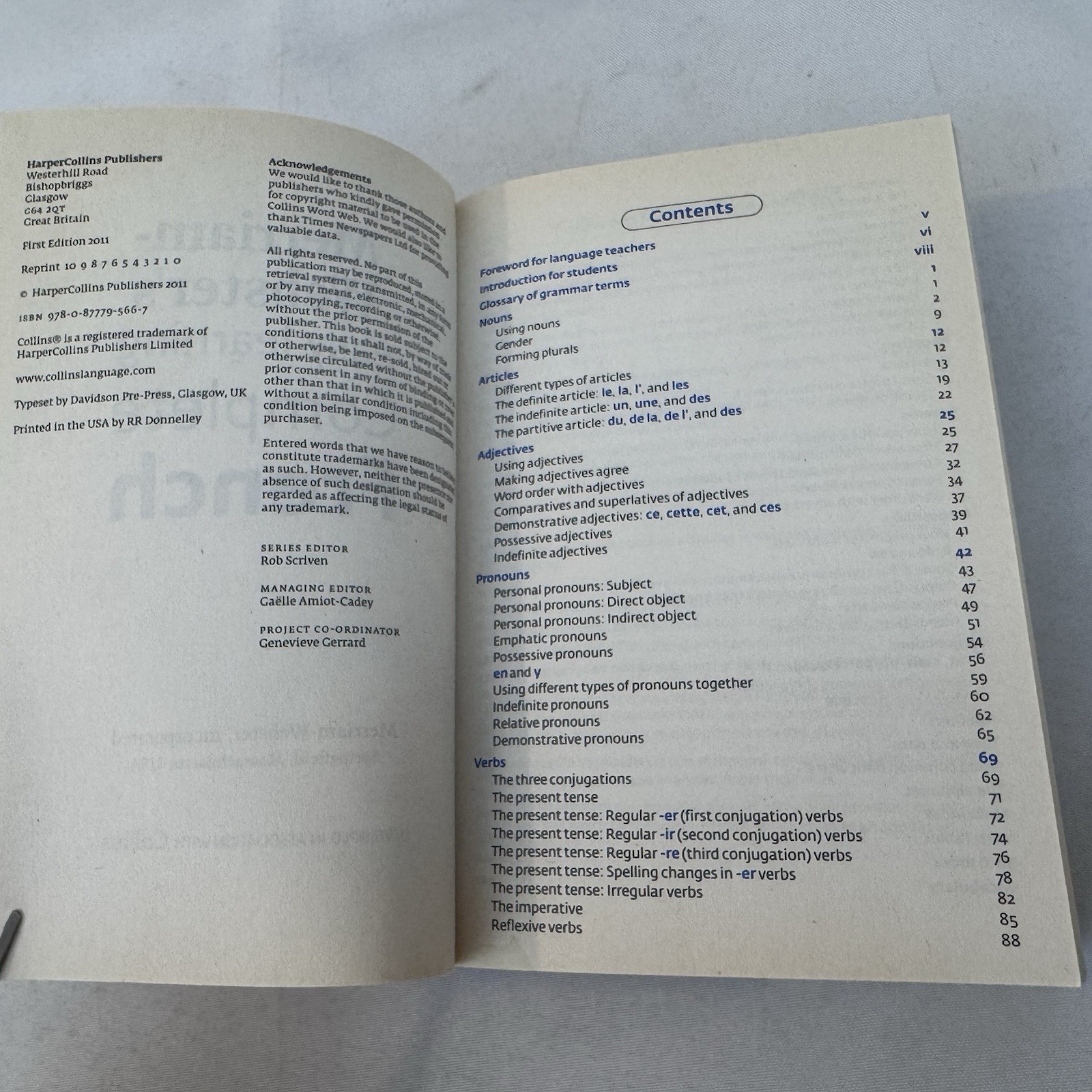 Merriam-Webster Easy Learning Complete French 2011 Collins Grammar Verbs Vocab
