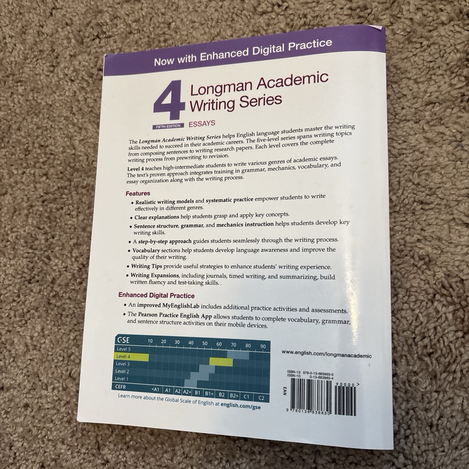 Longman Academic Writing 4 Series Fifth Edition 2020 TPB Pearson My English Lab